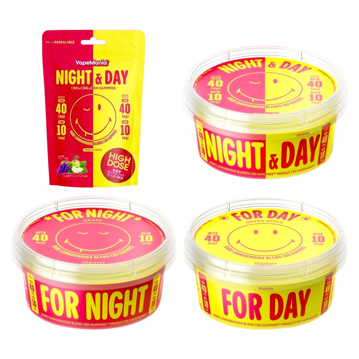 VapeMania オリジナル レアカンナビノイド（CBD／CBN／CBG）グミ