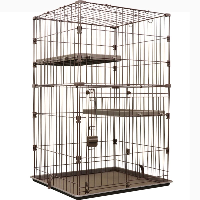 送料無料】キャットケージ ブラウン キャットケージ 猫用ケージ アーク