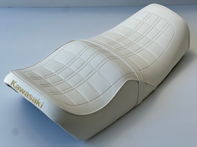 Z400FX/Z550FX/Z400J 超アンコ抜き白シート(金文字)※数量限定☆日本製