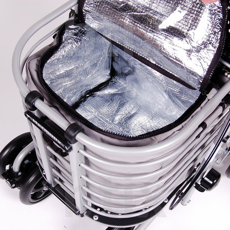 超売れ筋】島製作所 シルバーカー ハーモニーAL 保冷バッグ付