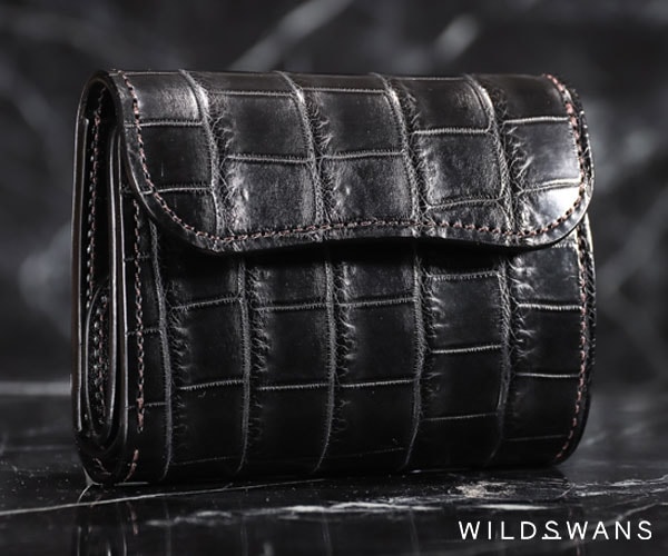 選べるノベルティ付】 ワイルドスワンズ クロコダイル イーノ 3つ折り