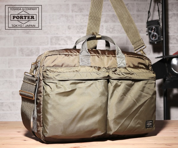 ポーター フォース 3WAYブリーフケース 855-07594 （カラー：オリーブ