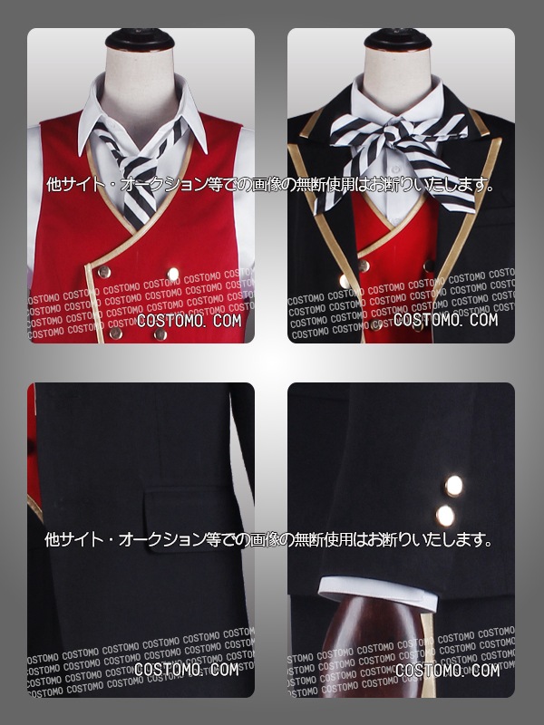 オリジナル制服セット｜コスプレに最適｜黒（ブラック）｜コスプレ衣装