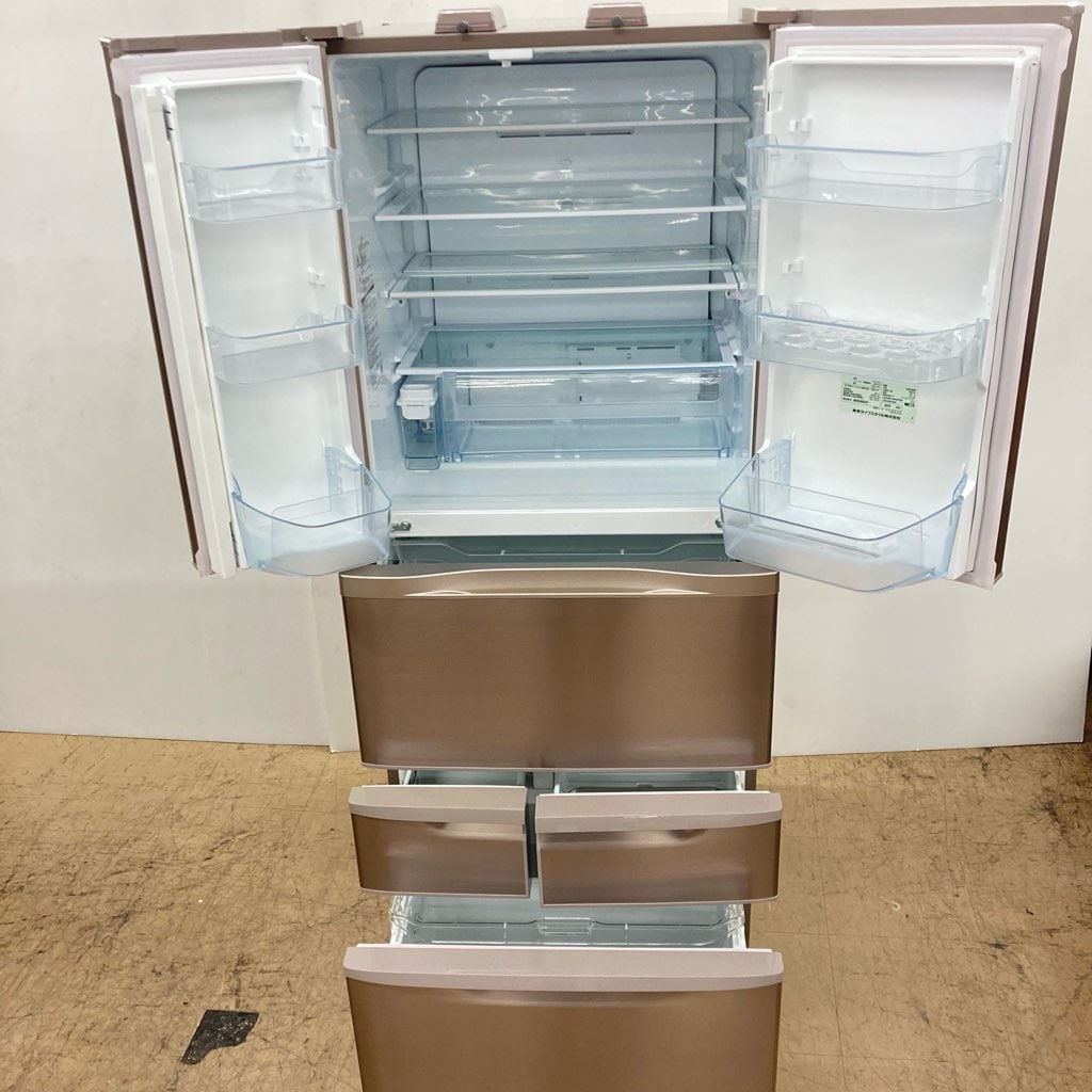中古 店舗近郊限定 東芝 473L 6ドア冷蔵庫 フレンチドア GR-477F-N レ
