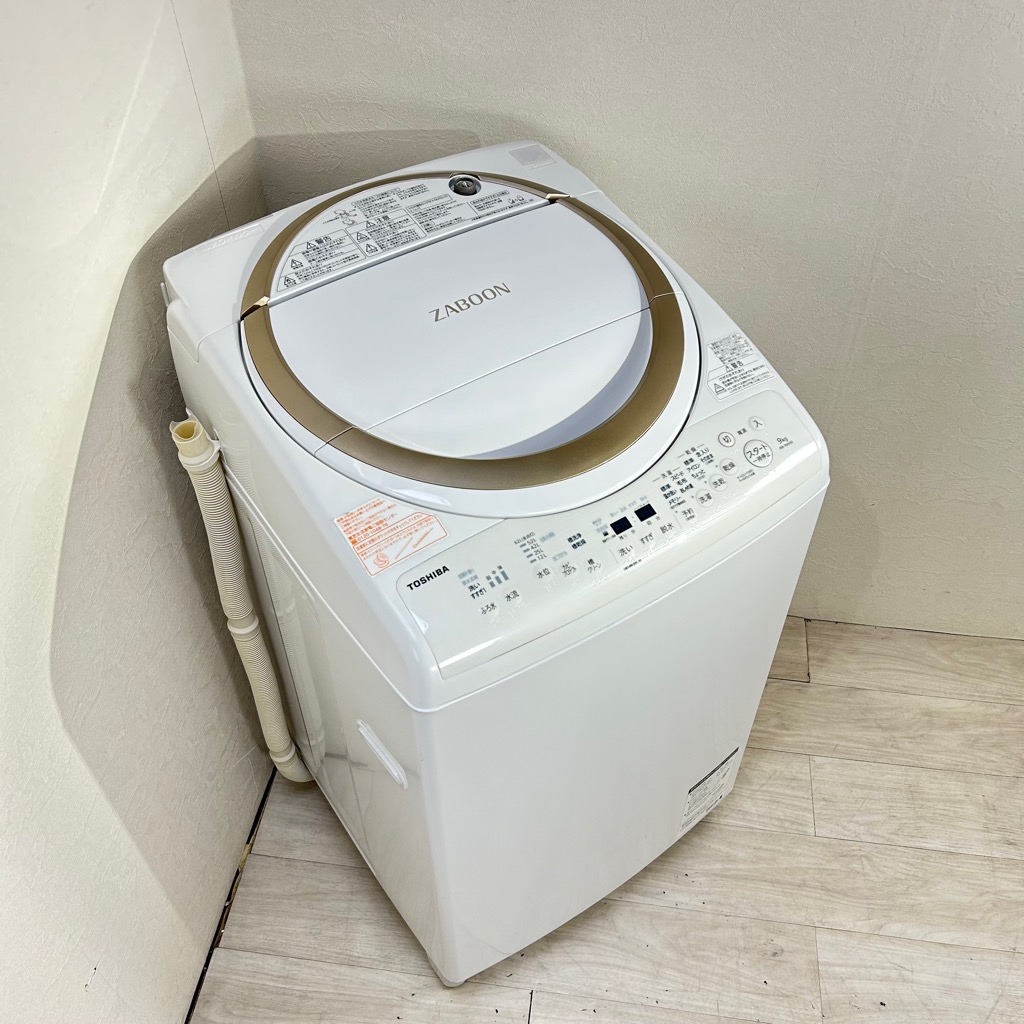 中古 タテ型洗濯乾燥機 東芝 AW-9V6 2018年製 洗濯9.0kg 乾燥4.5kg