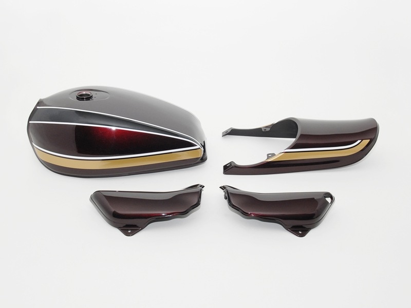 ゼファー1100 Z2タイプスチールタンクセット(青玉虫)【納期はお