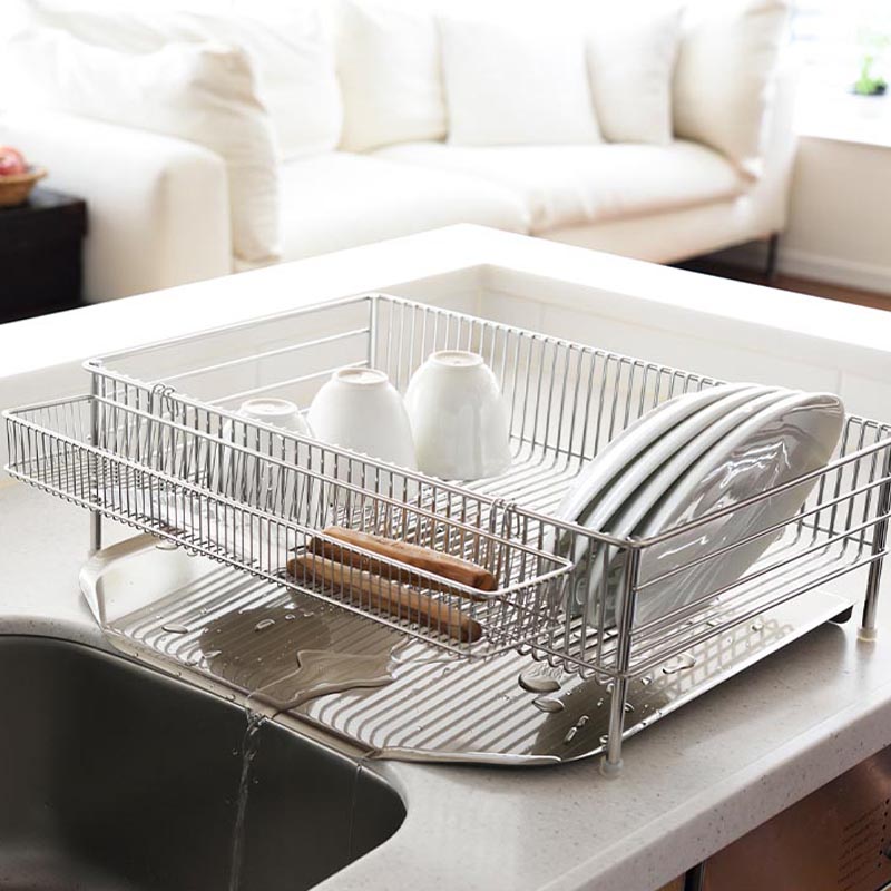 NEW水切りかご大 縦置きタイプ 3点セット la base（ラバーゼ）