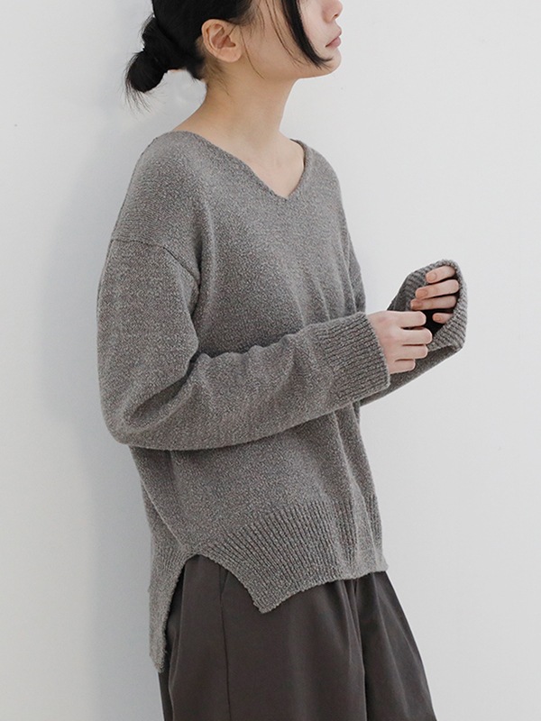 evameva Alpaca100%セーター evam eva｜wool alpaca pullover｜ladies'