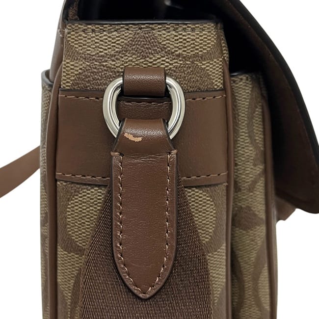 コーチ ショルダーバッグ ブラウン シグネチャー CR131 美品 PVC