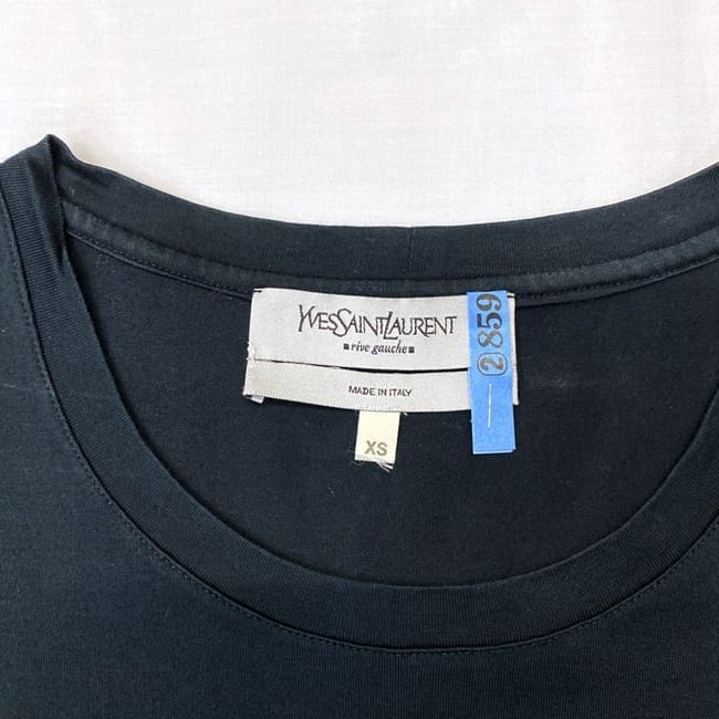 イヴサンローラン Tシャツ ec-21167 ブラック XS クリーニング済み