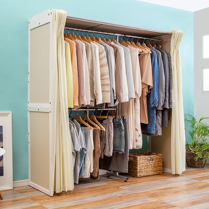 木製伸縮式クローゼットハンガー｜ファミリー・ライフ公式通販