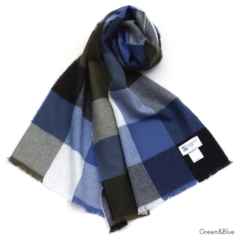 JOHNSTONS(ジョンストンズ) メリノウールマフラー チェックの通販