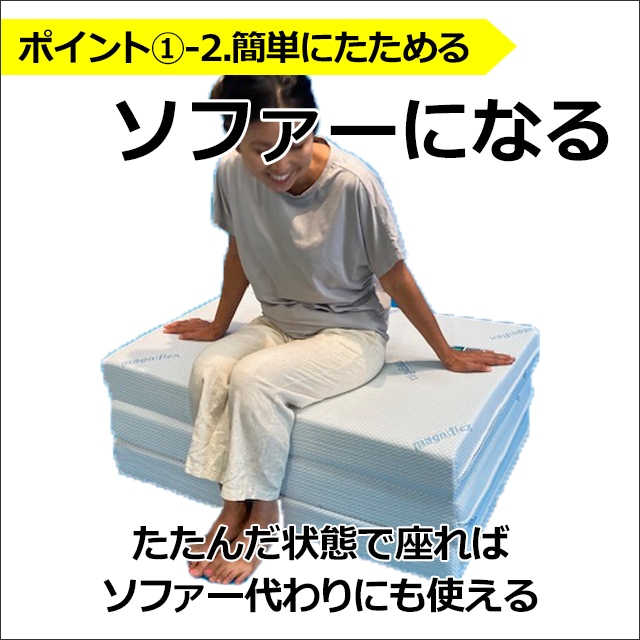 マニフレックス 三つ折りタイプマットレス DDウィング