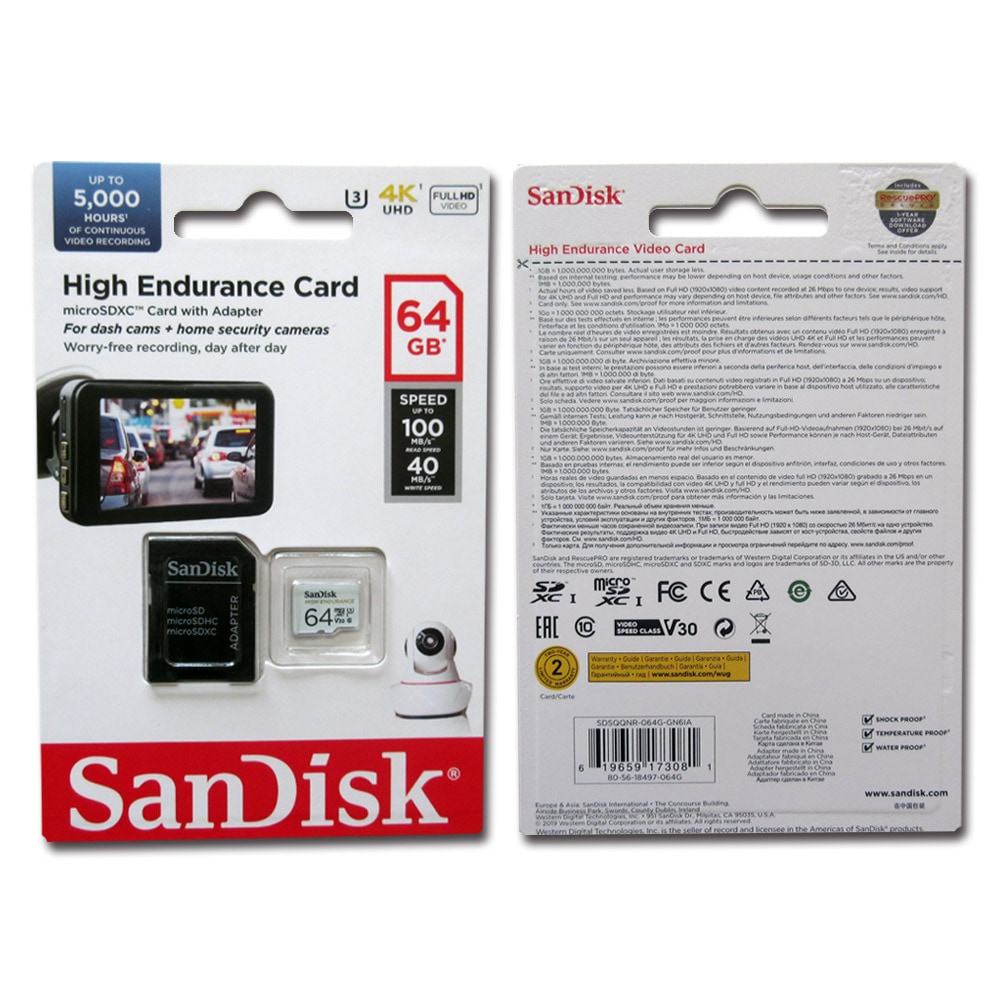 64GB 高耐久 microSDXCカード マイクロSD SanDisk サンディスク