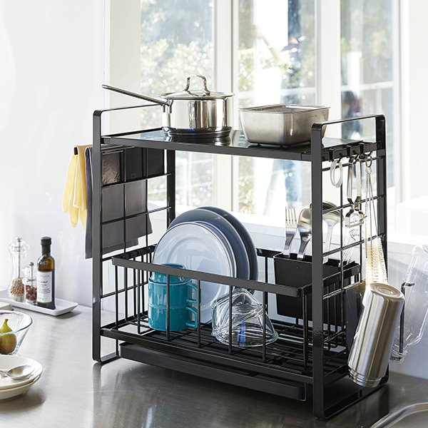 シンク上伸縮システムラック tower タワー 山崎実業 ラック シンク