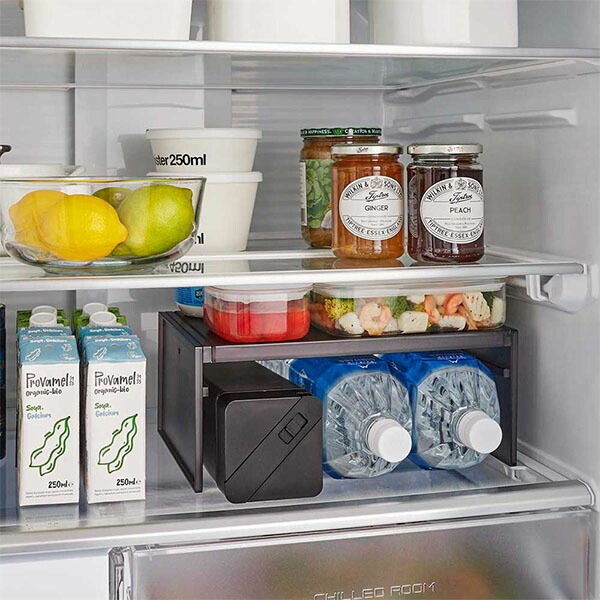 伸縮冷蔵庫中収納ラック タワー 山崎実業 tower 伸縮幅 約28.5～44cm