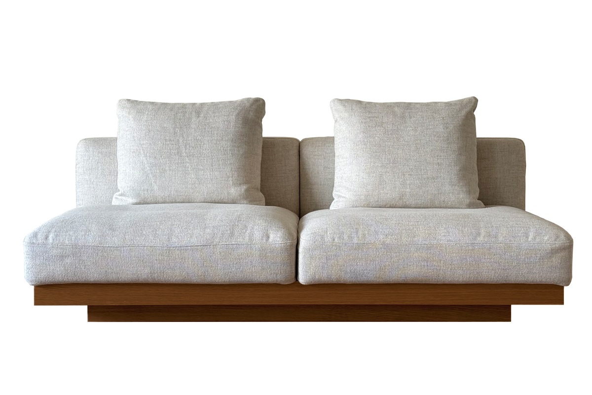 LANA SOFA 3人掛け アイボリー オーク/ウォルナット