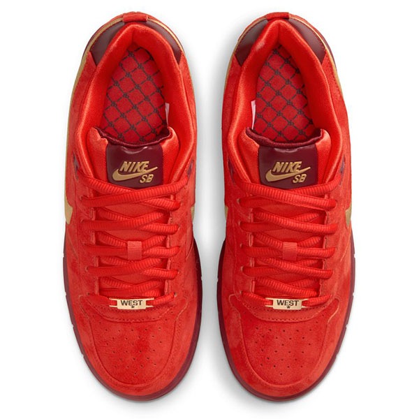 NIKE SB】PAUL RODRIGUEZ ZOOM AIR LOW QS カラー：habanero red/club
