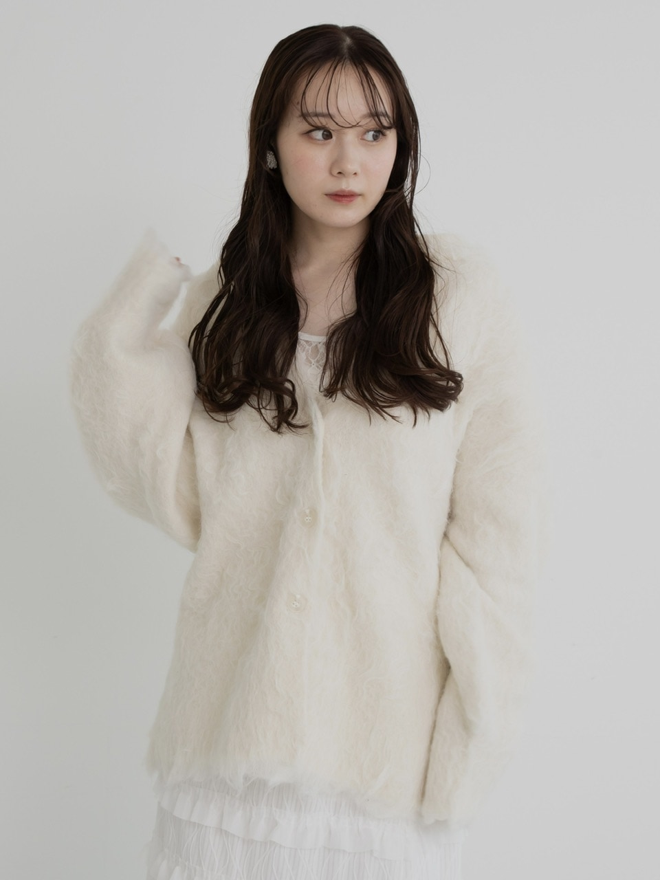 SALE】monster shaggy knit アイボリー ※残りわずか | トップス | JUMELLE