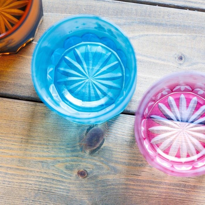 四季折々 月見うさぎ大杯 | 北一硝子 まごころお届け便