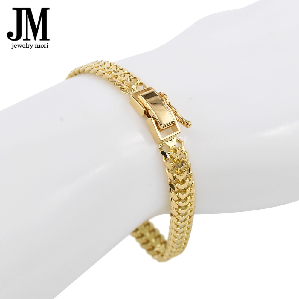 18金 K18 ハートビスマルク ブレスレット 約15g 18cm レディース