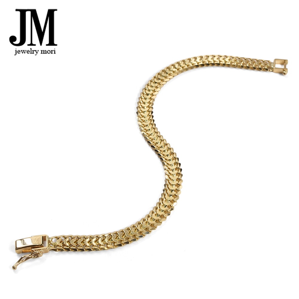 18金 K18 ハートビスマルク ブレスレット 約15g 18cm レディース