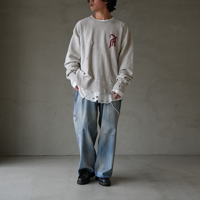 anc-pt45) / ANCELLM (アンセルム) / AGING PAINTER PANTS（エイジング