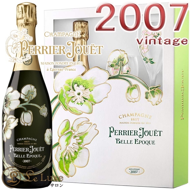 2007 ベル エポック ブラン ペリエ ジュエ グラスセット ギフト