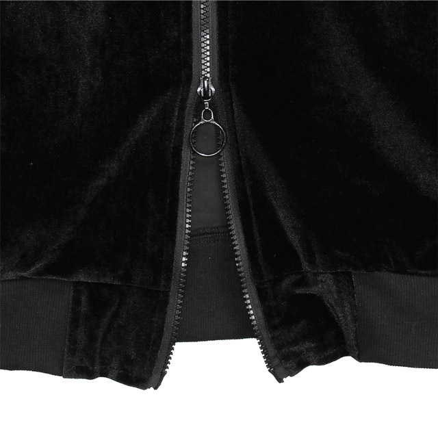 天界のベロア半袖ジャージ【BLACK】｜LISTEN FLAVOR(リッスン