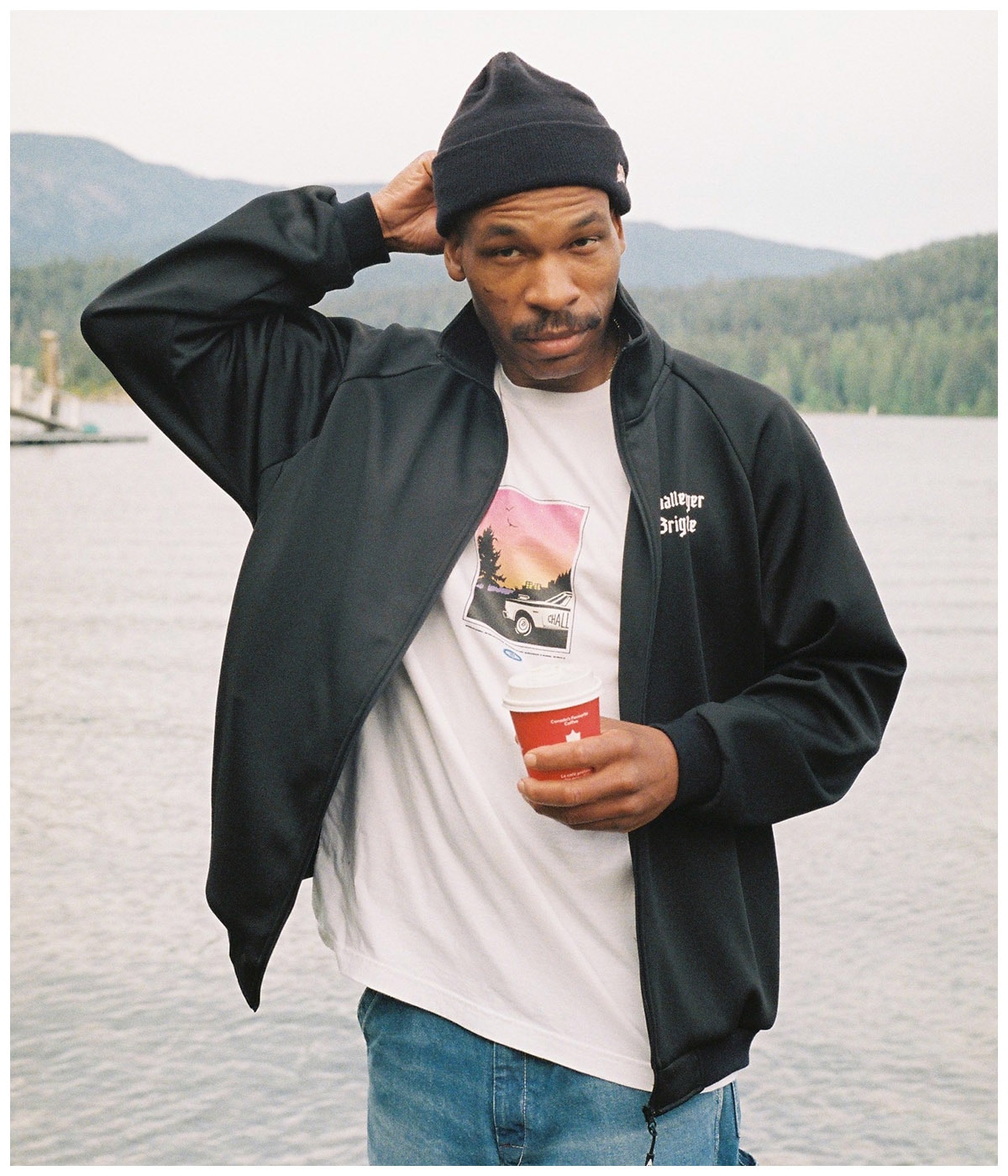 CRUSH LOGO KNIT CAP【BLACK】｜CHALLENGER｜MELTING POT（正規取扱店