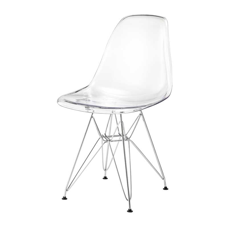 クリアダイニングチェア｜名作風デザインと透明美｜ミッドセンチュリー