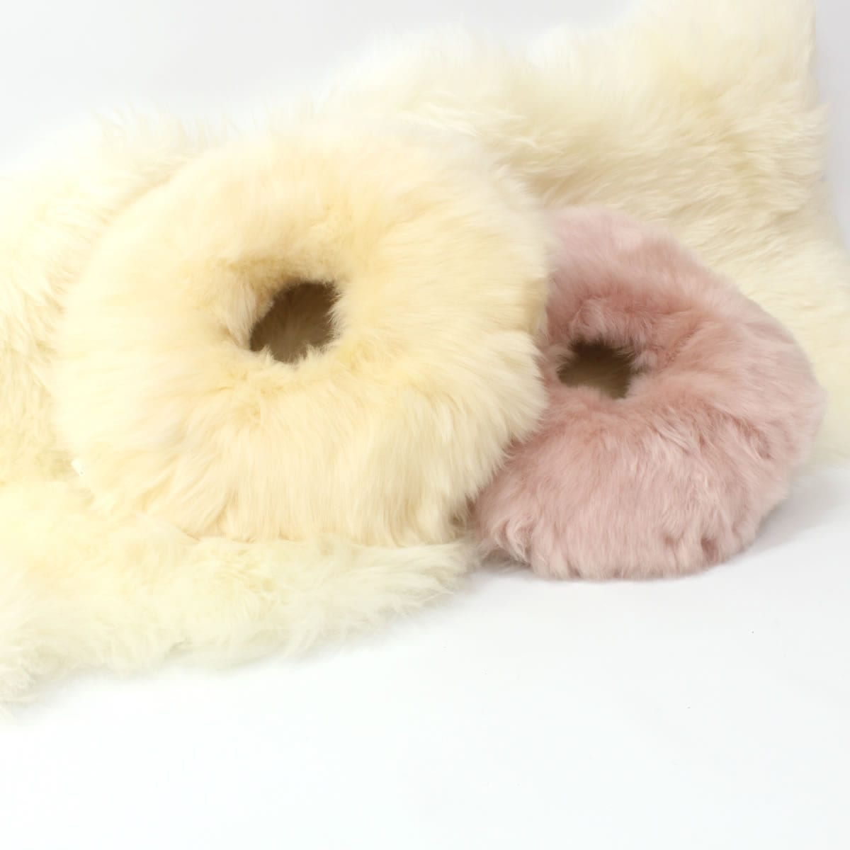 こうちゃん 6枚セット ムートンクッション 円形 裏地付き こうちゃん様