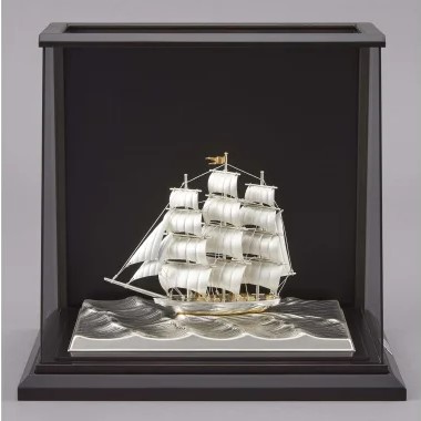 武比古 銀製 帆前船 5号 スロープケース | 銀製品,武比古 | 森銀器