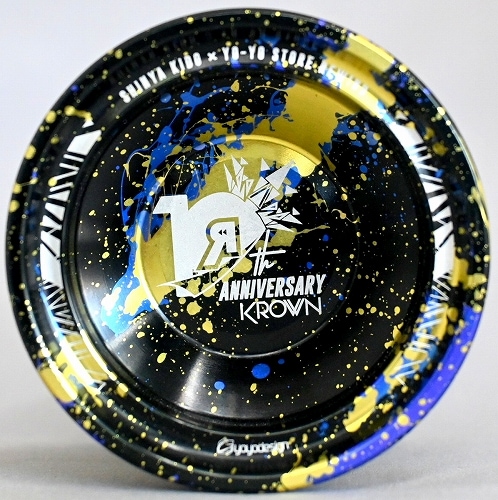 品番79】クラウン（ブラック×ブルー×イエロースプラッシュ