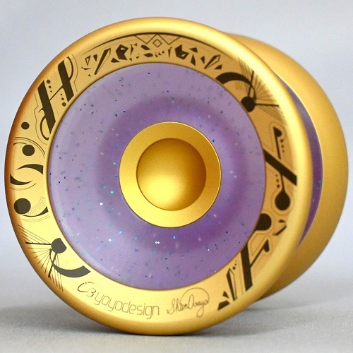 品番5】スピーダホリック FX（パープルグリッター×マットゴールドリム