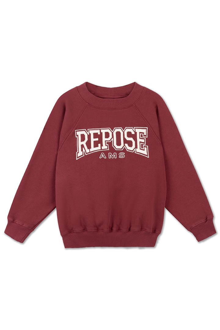 1st drop]REPOSE AMS / 13. raglan sweater / royal burgundy | Brand
