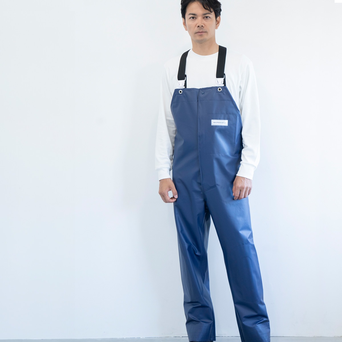 PVCサロペット【ネイビー】 | PlusM Online Shop プラスエムオンライン