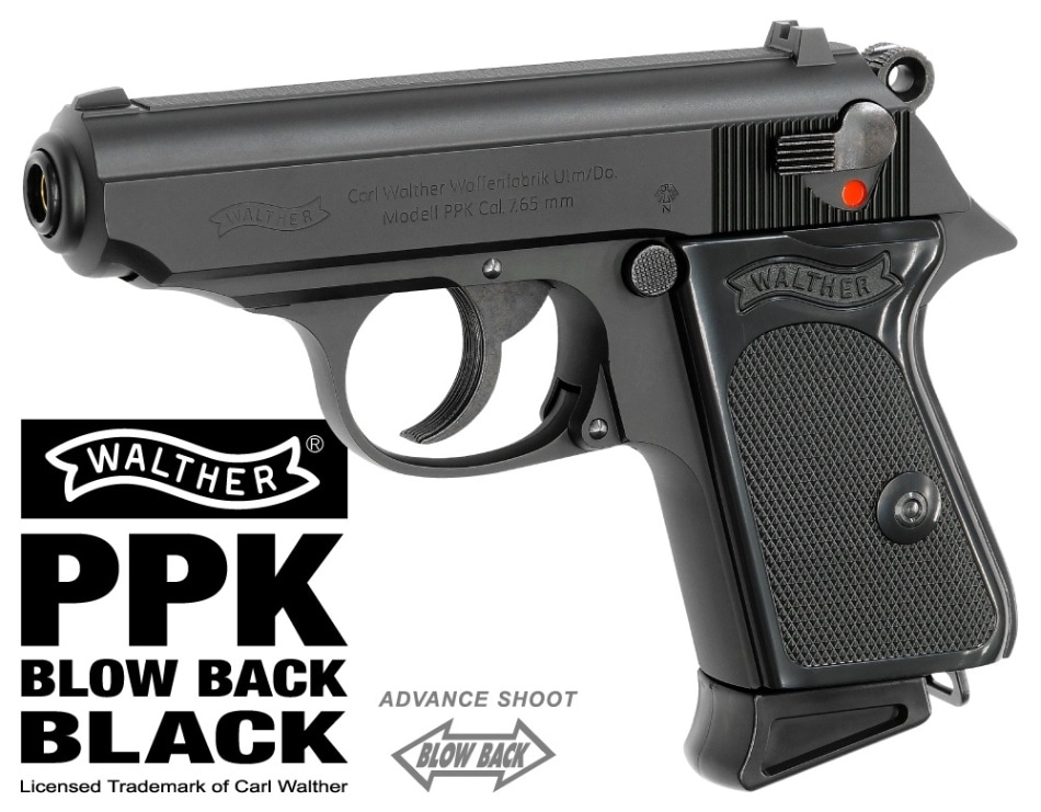 マルゼン ワルサーP38 ブラック ガスガン マルゼン ワルサー P38 ガスブローバック ブラック | MARUZEN