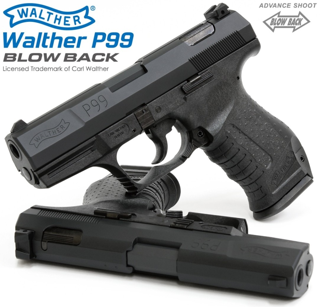 【引退品】マルゼンWalther P99 ガスガン 4マガジン付き マルゼン] Walther ワルサー P99 正規ライセンス ガスブローバック