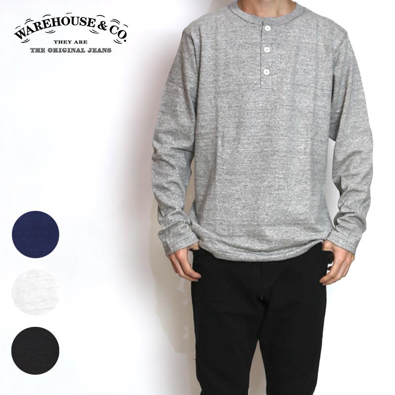 WAREHOUSE/ウェアハウス 長袖ヘンリーネックネックTシャツの通販