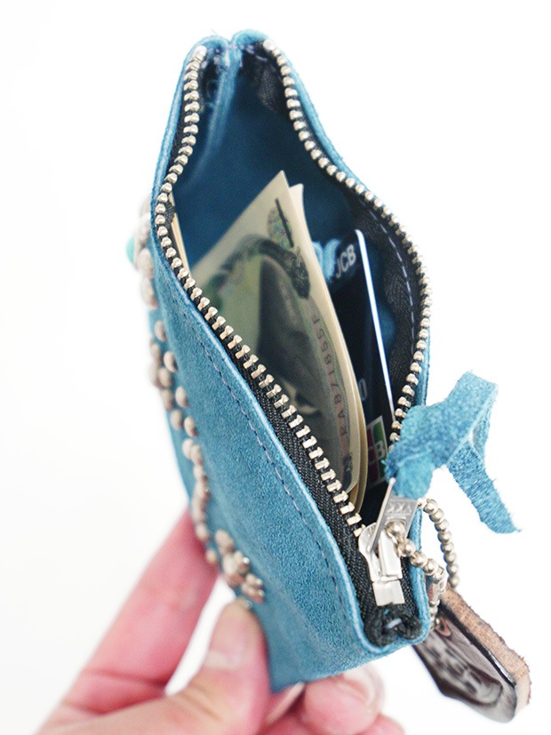 HTC POUCH WALLET SUEDE 125 / BLUE GRAY | ALL ITEM | rumbleFISH