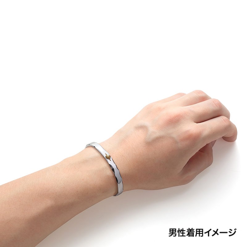 サンシンボル シルバー925 K18（18金）バングル｜K18ゴールド,バングル