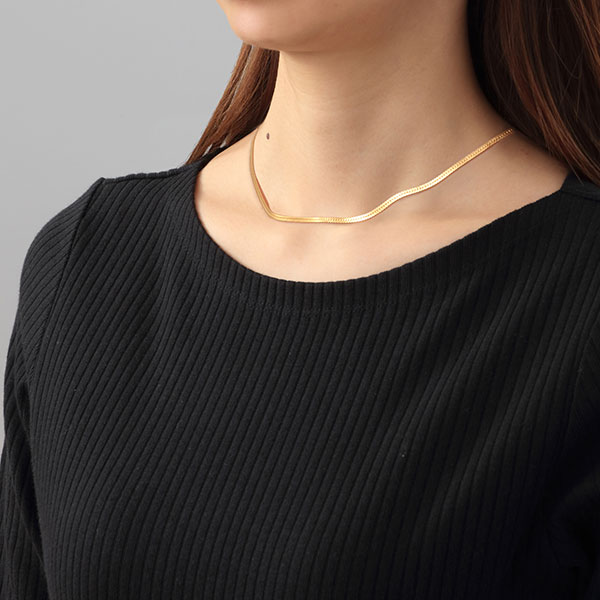 スネーク フラット シルバー925製 K24（24金）ゴールドプレート