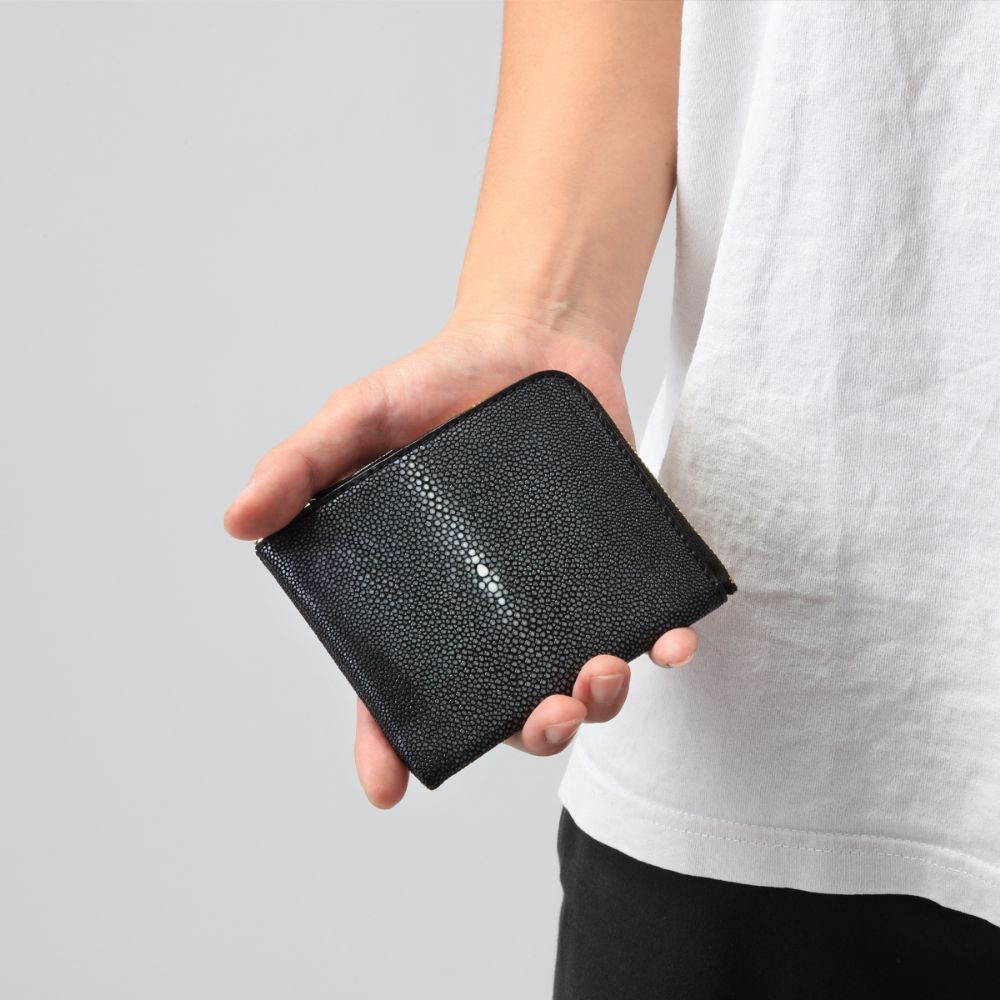 エイ革/スティングレイレザー ショートウォレット/革財布｜全ての