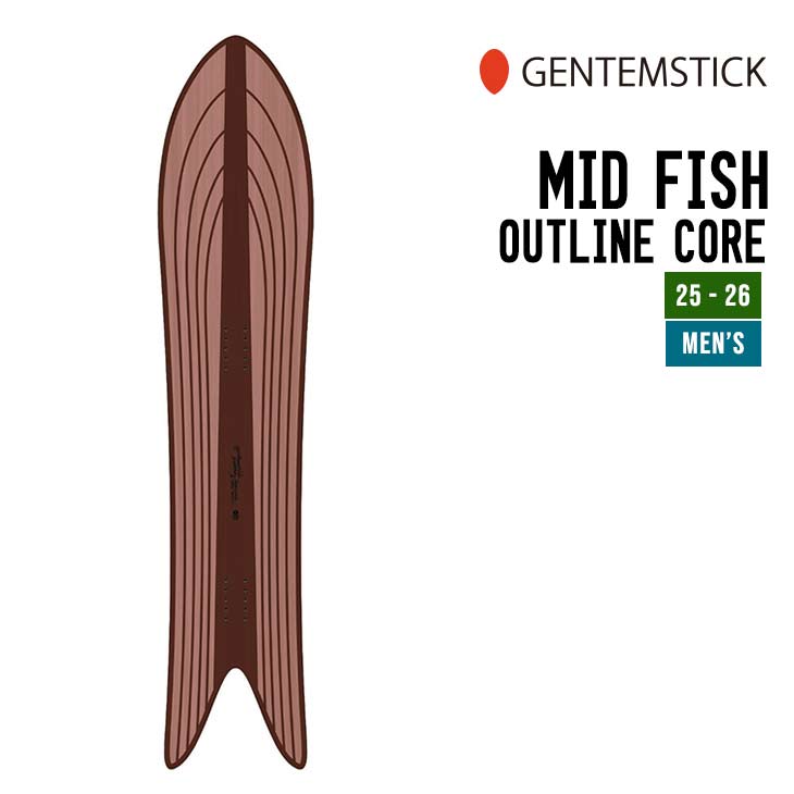 GENTEMSTICK MID FISH OUTLINE CORE | SIDECAR ONLINE SHOP