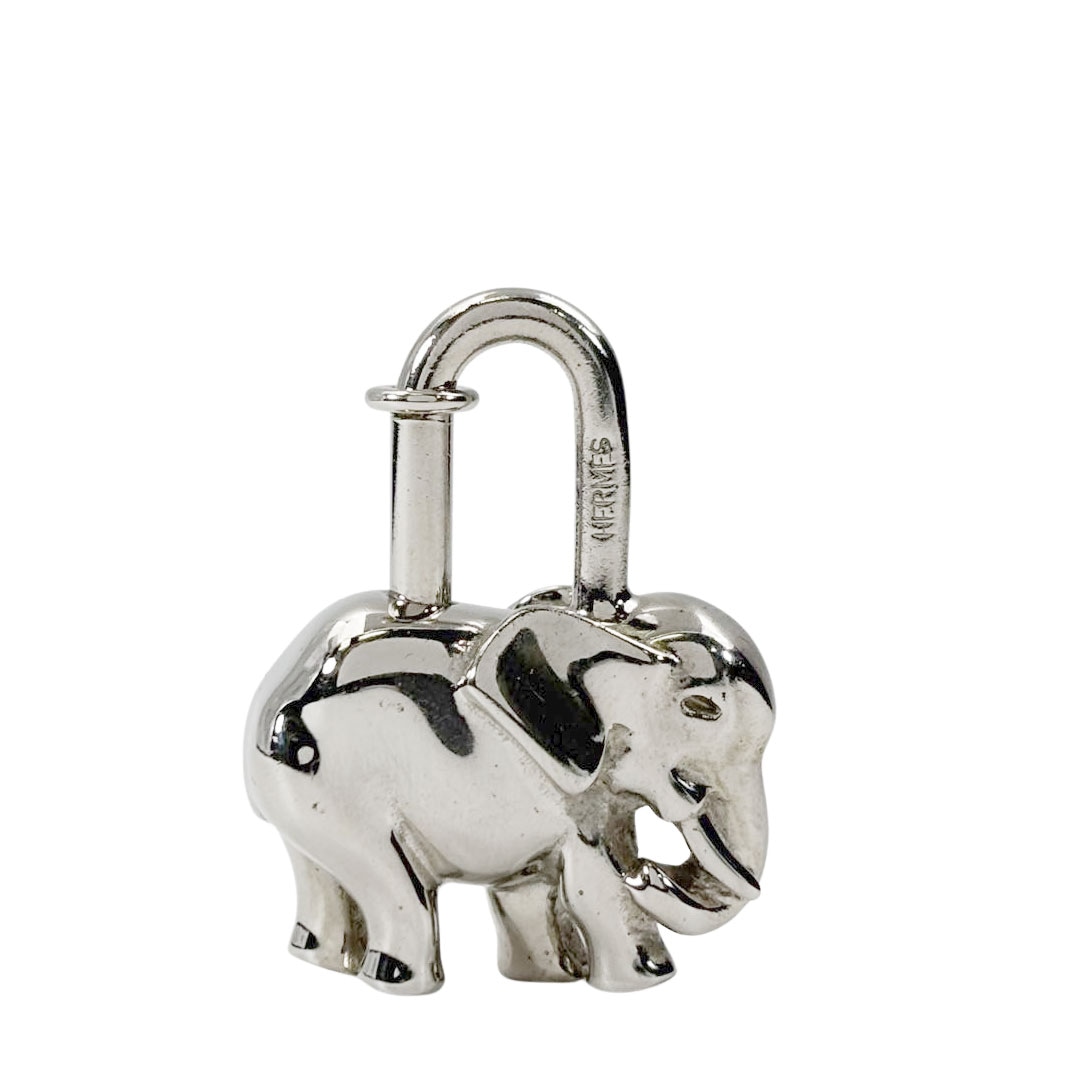 HERMES エルメス カデナ チャーム エレファント ゾウ 象 メタル
