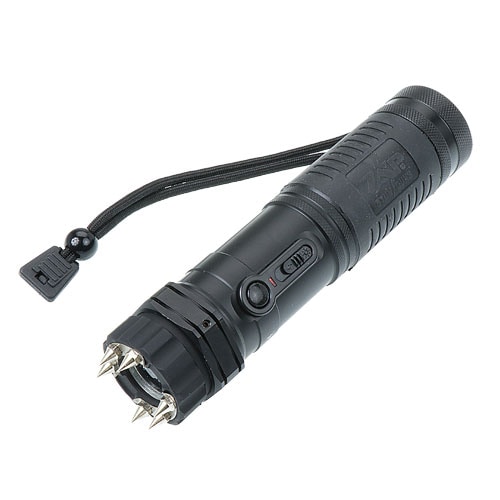 ZAP LE フラッシュライト付スタンガン 100万ボルト ブラック 充電式