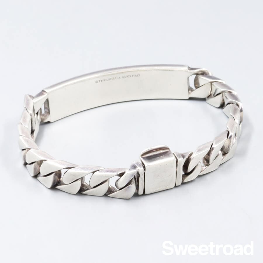 ヴィンテージティファニー 喜平IDブレスレット 925シルバー w-30218