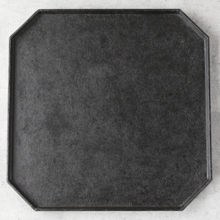 蝶野秀紀｜和紙貼八角盆 正方形 黒 | 趣佳[syuca.jp] オンライン