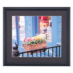 木製額縁 YM-3 ブラック 全紙 （前面板-ガラス板）: フレーム・額縁